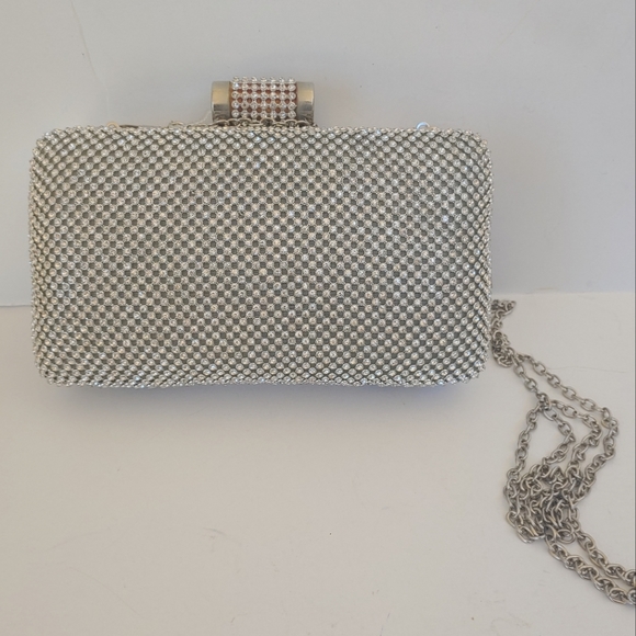 Natasha Couture Bags Rhinestone Flapper Clutch Purse Poshmark